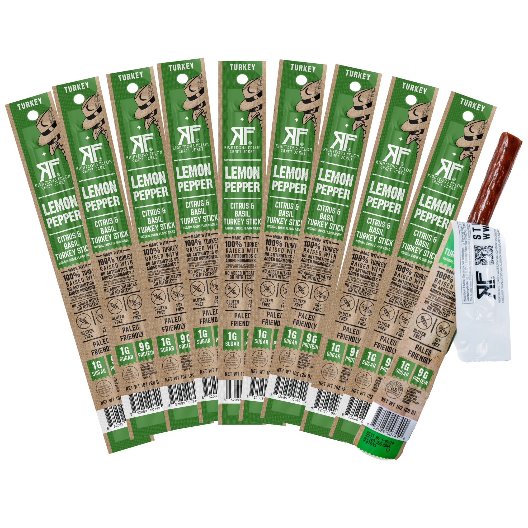 Lemon Pepper Turkey Stick (10-Pack)