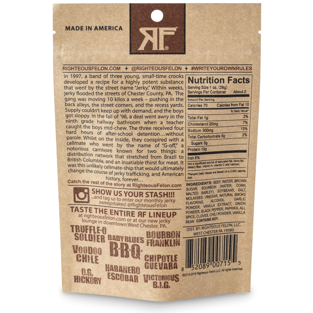 Bourbon Franklin Beef Jerky