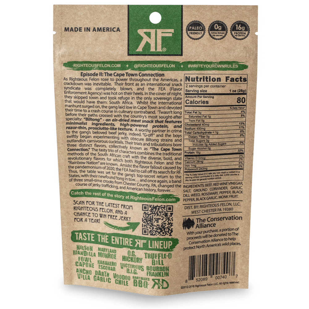 Nelson Mandilla Biltong