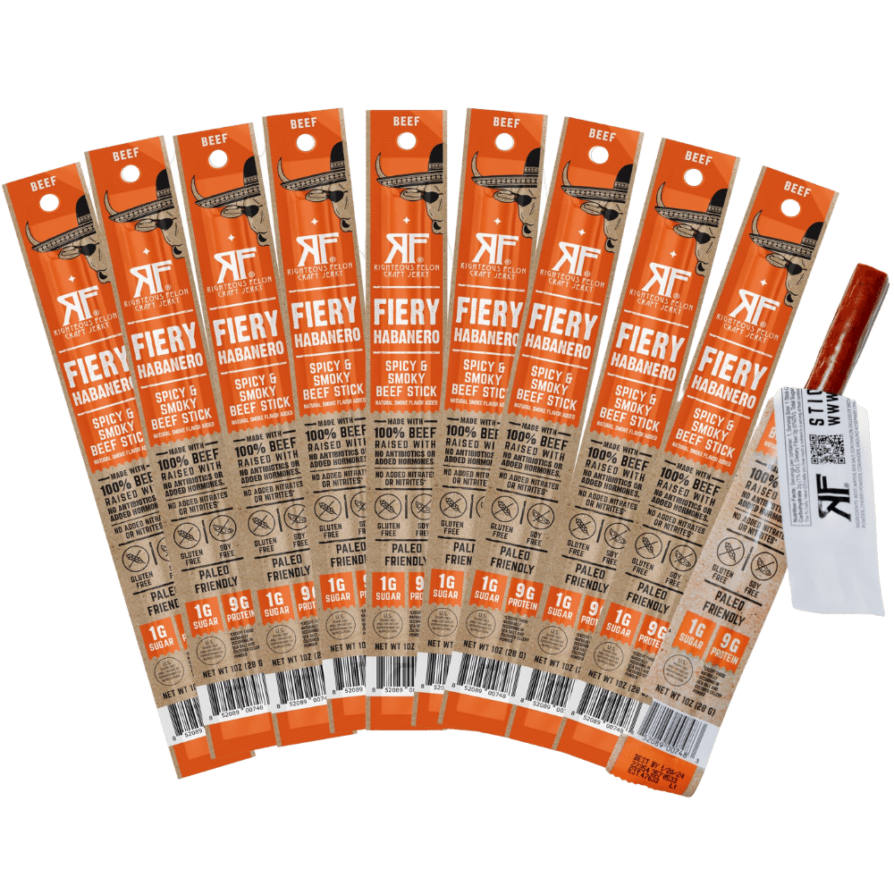 Fiery Habanero Beef Stick (10-Pack)