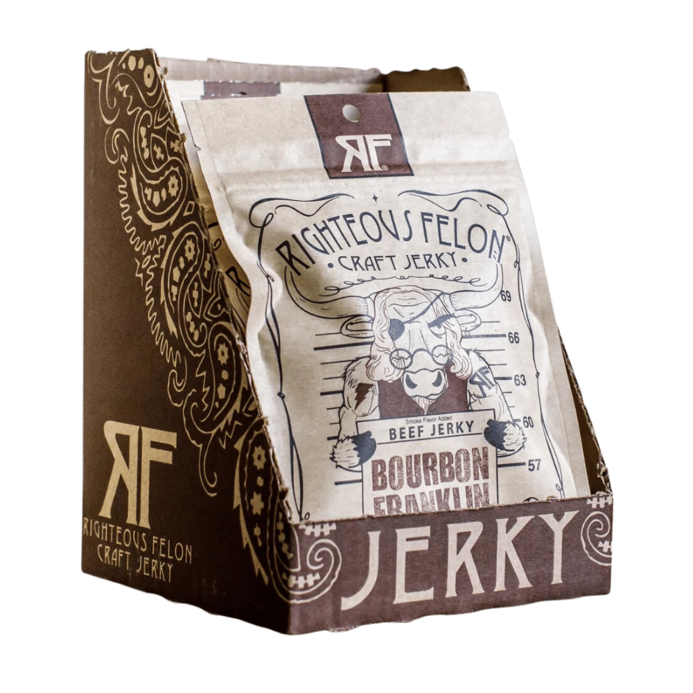 Bourbon Franklin Beef Jerky (8-pack)