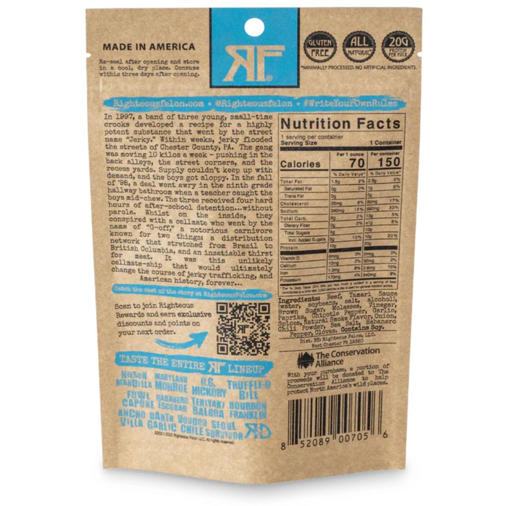 Bootleggin' BBQ Beef Jerky (8-pack)