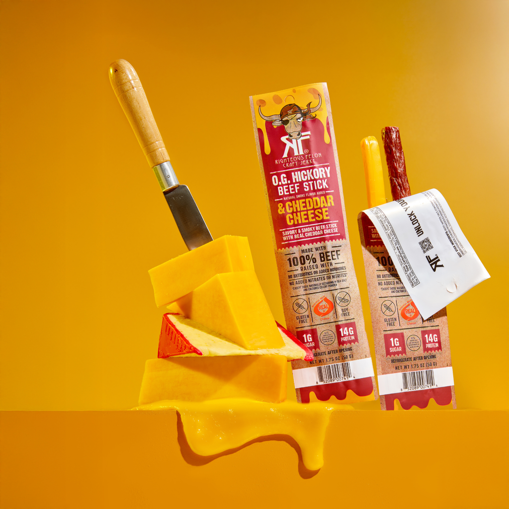 NEW Side-by-Side Beef & Cheese Sticks (10ct Caddy/1.75oz ea)