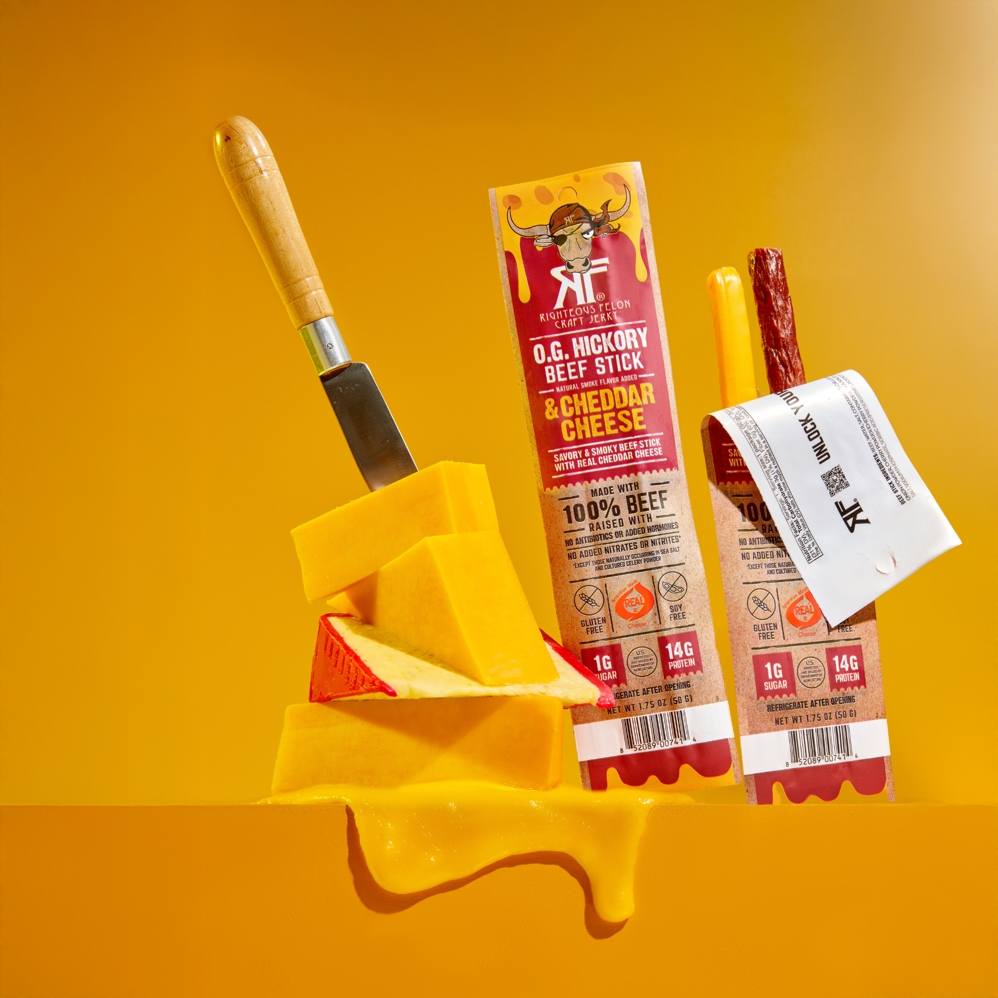 NEW Side-by-Side Beef & Cheese Sticks (10ct Caddy/1.75oz ea)
