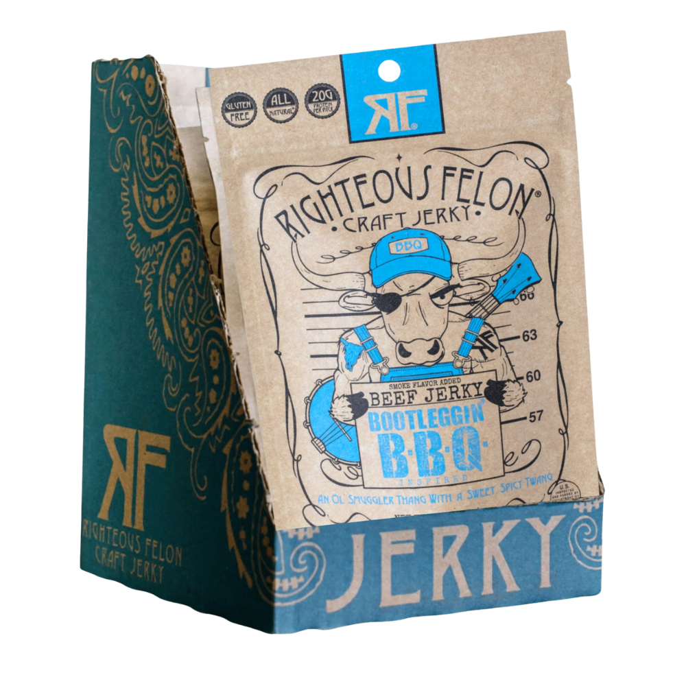 Bootleggin' BBQ Beef Jerky (8-pack)