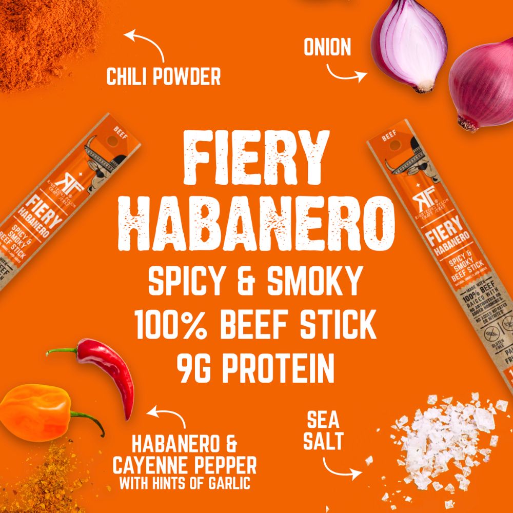Fiery Habanero Beef Stick (3-Pack)