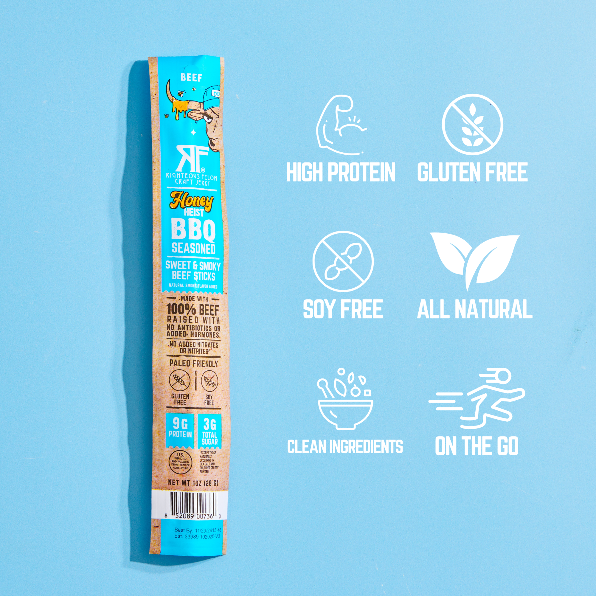 NEW Honey Heist BBQ Beef Stick (24-Pack)