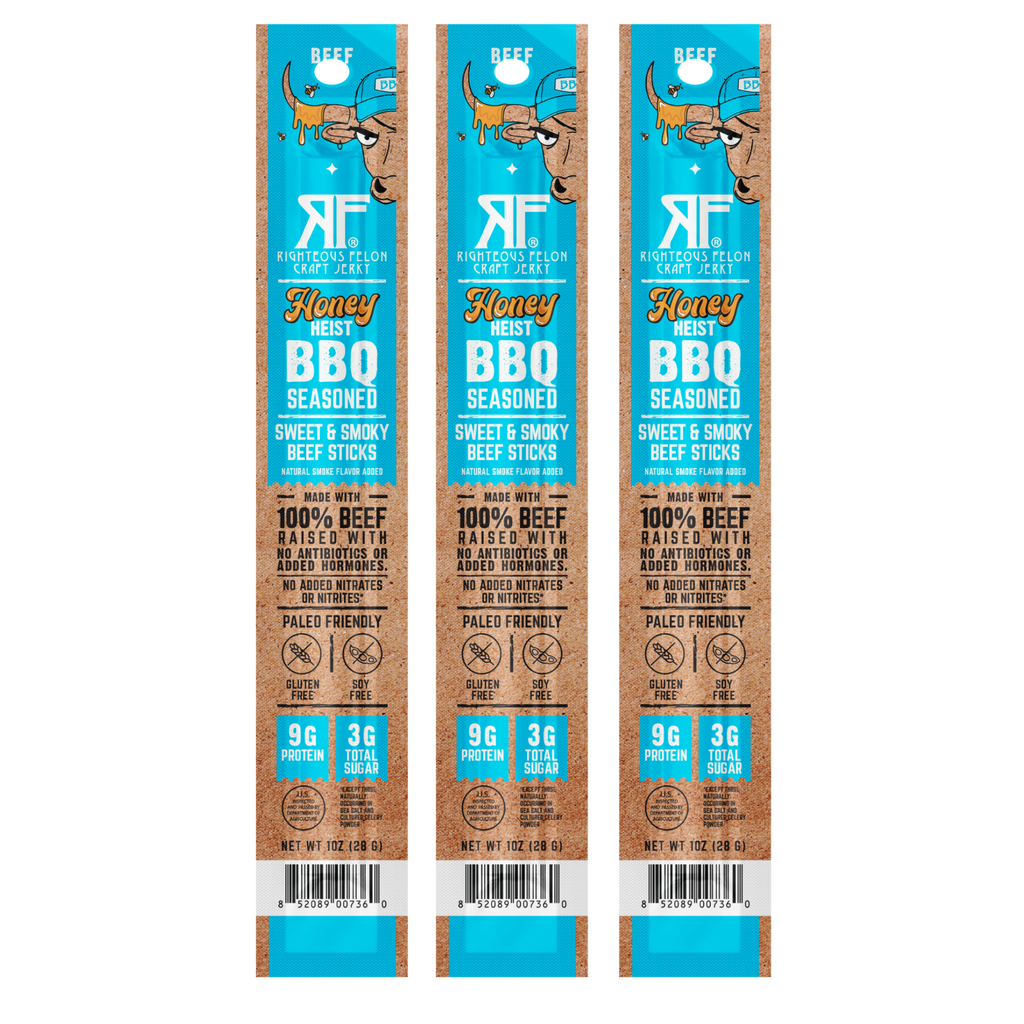NEW Honey Heist BBQ Beef Stick (3-Pack)