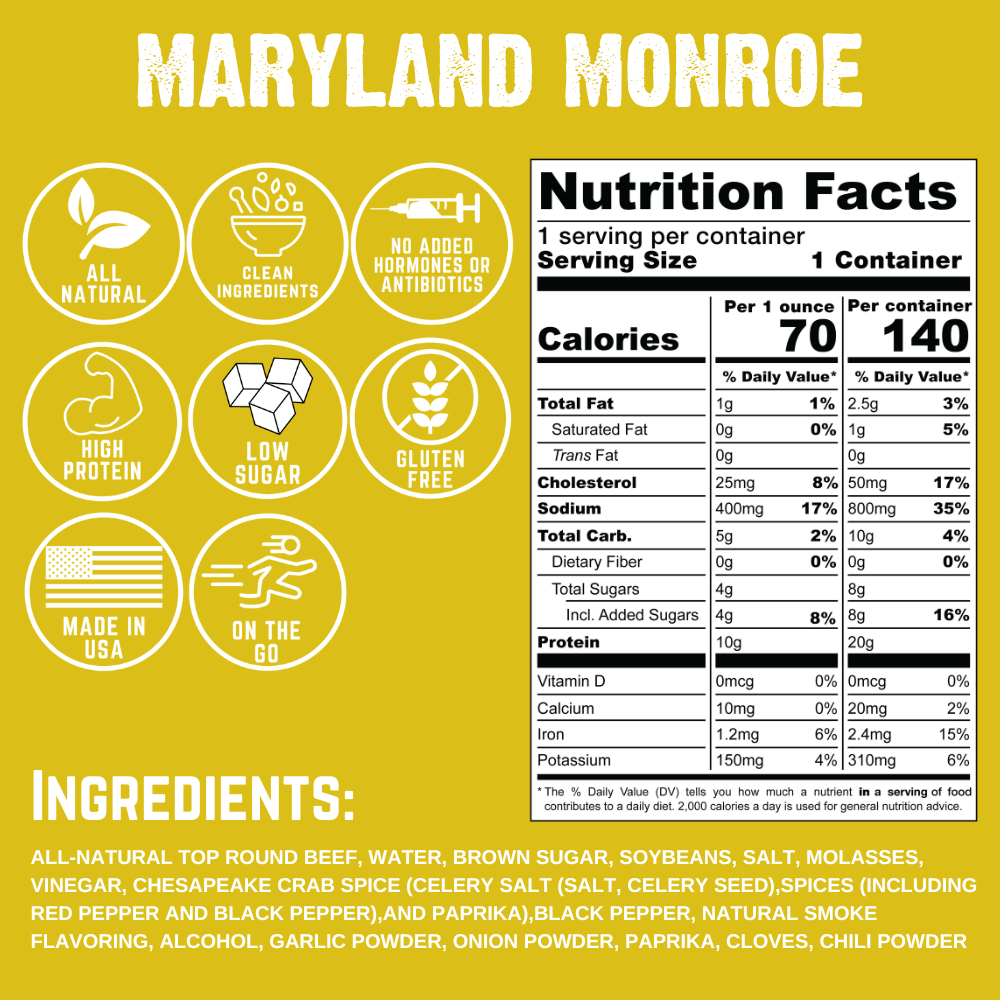 Maryland Monroe Beef Jerky