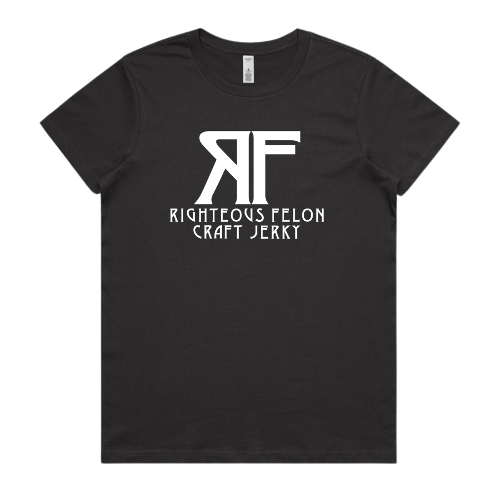 Women's Coal Gray & White Basic T-Shirt