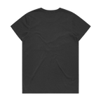 Women's Faded Black & Black Logo T-Shirt