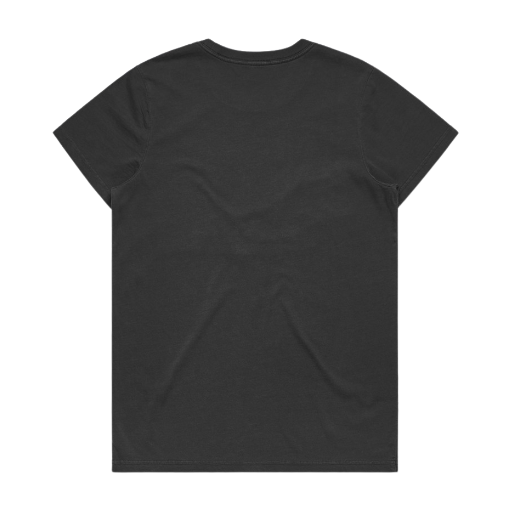 Women's Faded Black & Black Logo T-Shirt