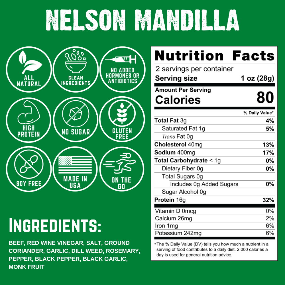 Nelson Mandilla Biltong