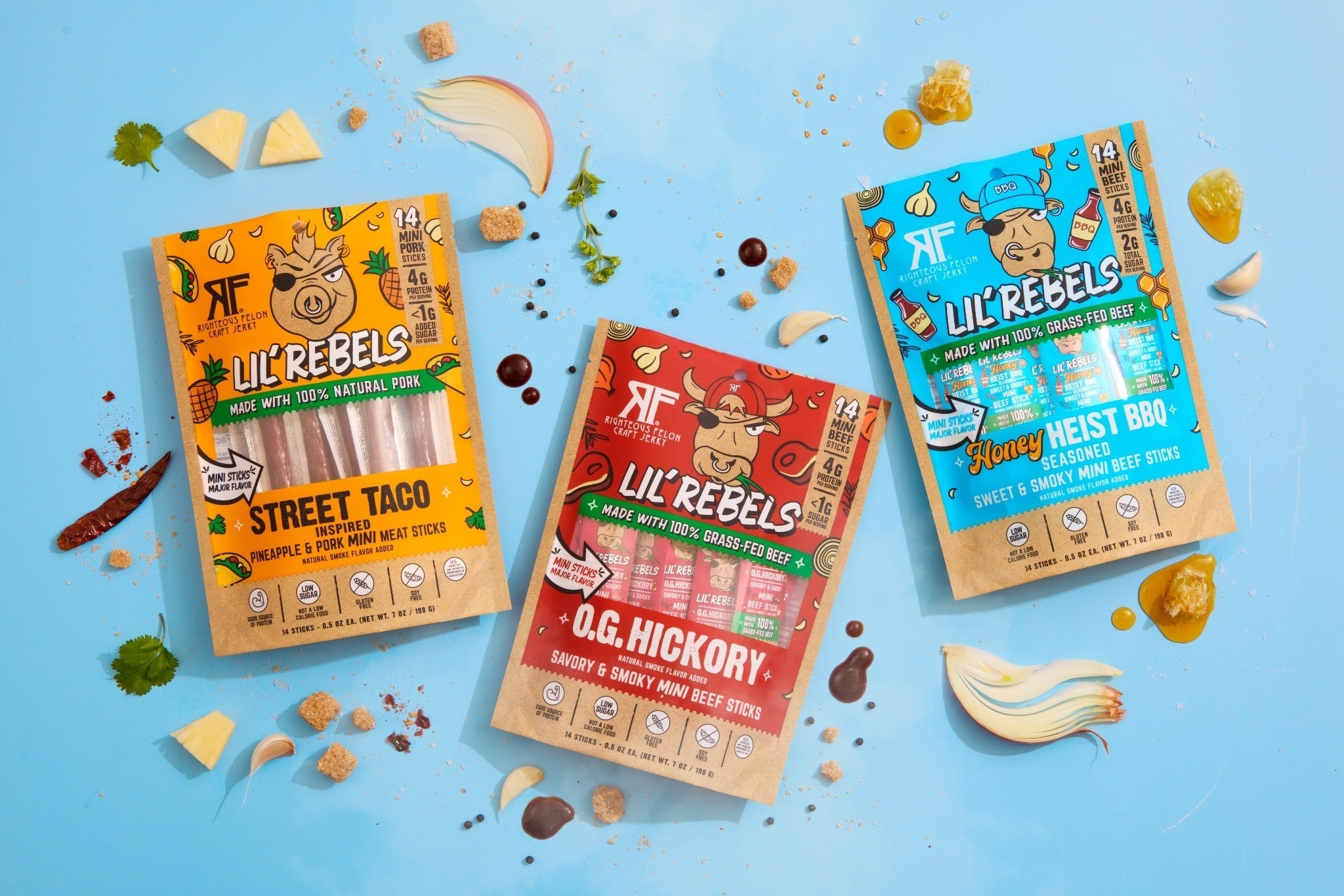 Lil Rebels Meat Sticks Variety (3-Pack)