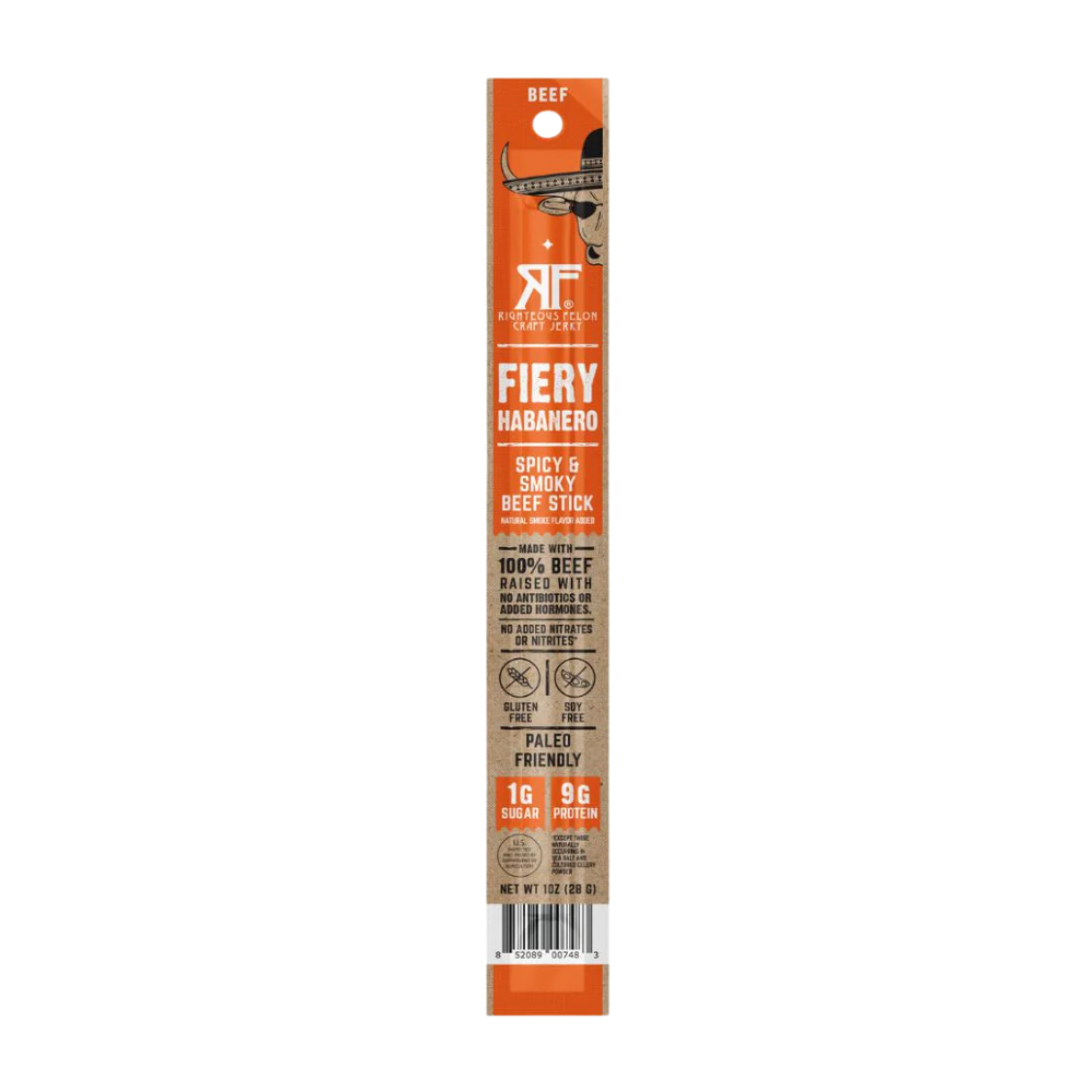 Fiery Habanero Beef Stick (1-Pack) - LIMIT 1 FREE STICK