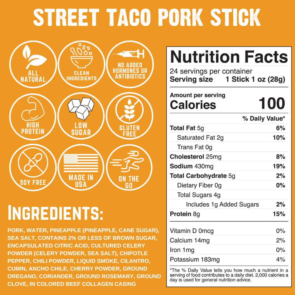 Street Taco Pork Stick (3-Pack)