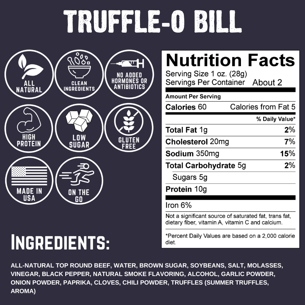 Truffle-O Bill Beef Jerky (8-pack)