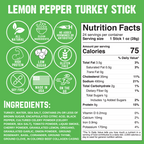Lemon Pepper Turkey Stick (1-Pack) - LIMIT 1 FREE STICK