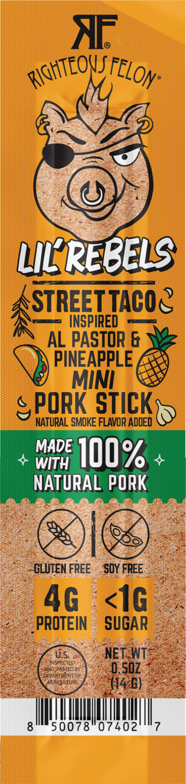 Lil Rebels Street Taco Meat Sticks – 14ct pack